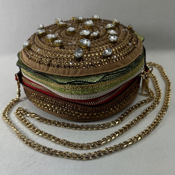 Aldo Handbags - Aldo Hamburger Novelty Purse Embellished
Rhinestones Women's Bag
